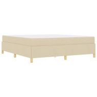 Рамка за легло с матрак Крем 180 x 200 cm текстил