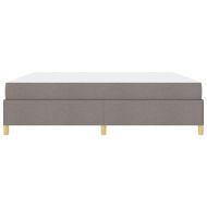 Рамка за легло с матрак Таупе 200 x 200 cm текстил