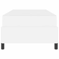 Рамка за легло с матрак Бяло 90 x 190 cm текстил