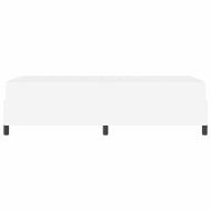 Рамка за легло с матрак Бяло 100 x 200 cm текстил