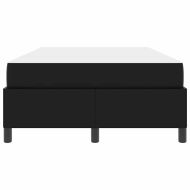 Рамка за легло с матрак Черно 120 x 200 cm текстил