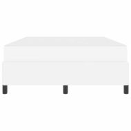 Рамка за легло с матрак Бяло 140 x 190 cm текстил