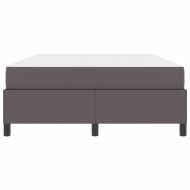 Рамка за легло с матрак Сив 140 x 190 cm текстил