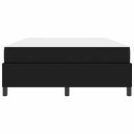 Рамка за легло с матрак Черно 140 x 200 cm текстил