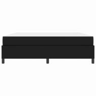 Рамка за легло с матрак Черно 180 x 200 cm текстил