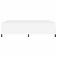 Рамка за легло с матрак Бяло 180 x 200 cm текстил