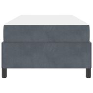 Рамка за легло с матрак Тъмен сив 80 x 200 cm текстил