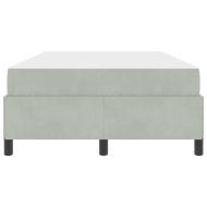 Рамка за легло с матрак Светлосиво 120 x 190 cm текстил