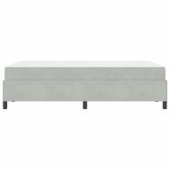 Рамка за легло с матрак Светлосиво 120 x 200 cm текстил