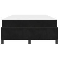 Рамка за легло с матрак Черно 120 x 200 cm текстил
