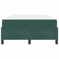 Рамка за легло с матрак Тъмен зелен 120 x 200 cm текстил