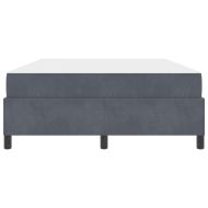 Рамка за легло с матрак Тъмен сив 140 x 190 cm текстил