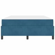 Рамка за легло с матрак Тъмен син 140 x 190 cm текстил