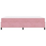 Рамка за легло с матрак Розово 140 x 190 cm текстил
