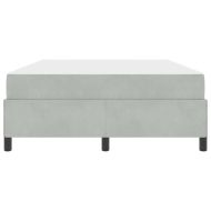 Рамка за легло с матрак Светлосиво 140 x 200 cm текстил