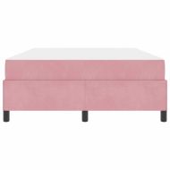 Рамка за легло с матрак Розово 140 x 200 cm текстил