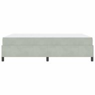 Рамка за легло с матрак Светлосиво 160 x 200 cm текстил