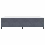 Рамка за легло с матрак Тъмен сив 160 x 200 cm текстил