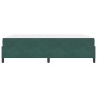 Рамка за легло с матрак Тъмен зелен 160 x 200 cm текстил