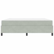 Рамка за легло с матрак Светлосиво 180 x 200 cm текстил
