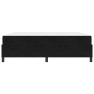 Рамка за легло с матрак Черно 180 x 200 cm текстил