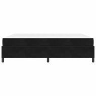 Рамка за легло с матрак Черно 180 x 200 cm текстил