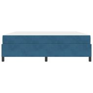 Рамка за легло с матрак Тъмен син 180 x 200 cm текстил