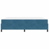 Рамка за легло с матрак Тъмен син 180 x 200 cm текстил