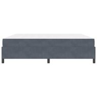 Рамка за легло с матрак Тъмен сив 200 x 200 cm текстил