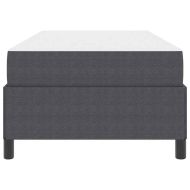 Рамка за легло с матрак Тъмен сив 80 x 200 cm текстил