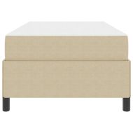 Рамка за легло с матрак Светлозелено сиво 90 x 190 cm текстил