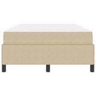 Рамка за легло с матрак Светлозелено сиво 120 x 200 cm текстил