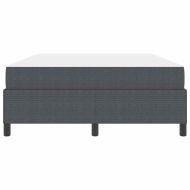 Рамка за легло с матрак Тъмен сив 140 x 200 cm текстил