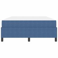 Рамка за легло с матрак Синьо 140 x 200 cm текстил