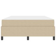 Рамка за легло с матрак Светлозелено сиво 160 x 200 cm текстил