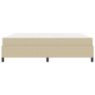 Рамка за легло с матрак Светлозелено сиво 200 x 200 cm текстил