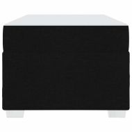 Рамка за легло с матрак Черно 90 x 190 cm текстил