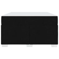 Рамка за легло с матрак Черно 120 x 190 cm текстил