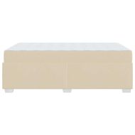 Рамка за легло с матрак Крем 120 x 190 cm текстил