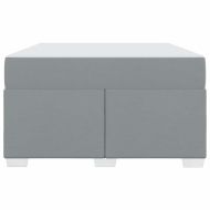 Рамка за легло с матрак Светлосиво 120 x 200 cm текстил