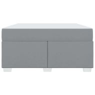 Рамка за легло с матрак Светлосиво 140 x 200 cm текстил