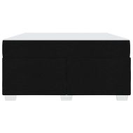 Рамка за легло с матрак Черно 140 x 200 cm текстил