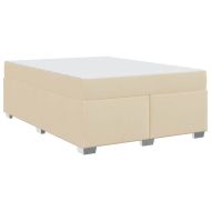 Рамка за легло с матрак Крем 140 x 200 cm текстил
