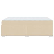 Рамка за легло с матрак Крем 140 x 200 cm текстил