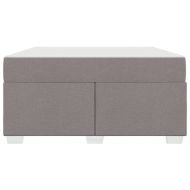 Рамка за легло с матрак Таупе 160 x 200 cm текстил