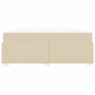 Рамка за легло с матрак Крем 180 x 200 cm текстил