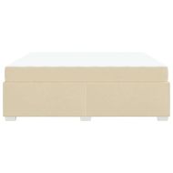 Рамка за легло с матрак Крем 180 x 200 cm текстил