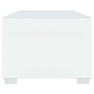 Рамка за легло с матрак Бяло 80 x 200 cm текстил