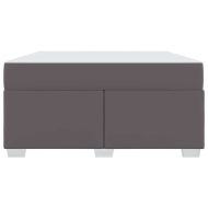 Рамка за легло с матрак Сив 140 x 200 cm текстил