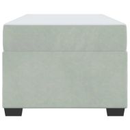 Рамка за легло с матрак Светлосиво 90 x 190 cm текстил